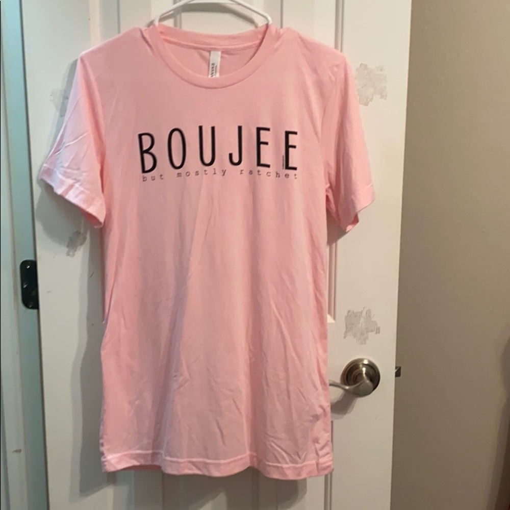 pink shirt
